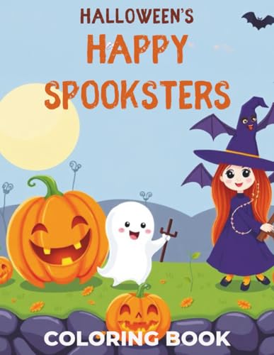 Halloween's Happy Spooksters Coloring Activity Book for kids: Coloring Book