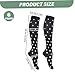 wyjbdwkzs 6 Pairs Compression Socks, Stretchy Breathable Knee High Stockings with Cute Pattern, Skin-Friendly Compression Stockings for Running, Sport, Nurse, Travel