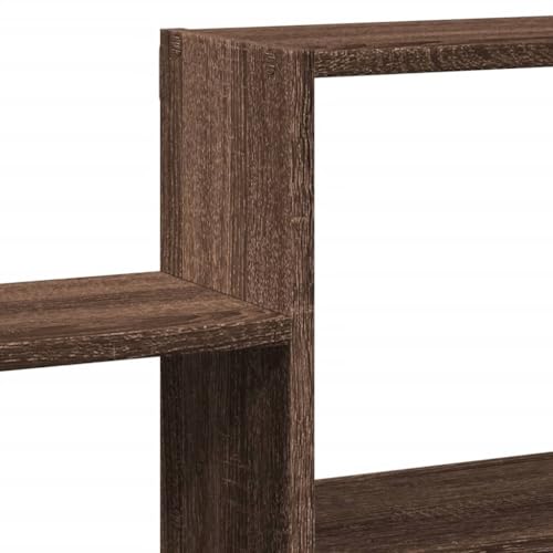 Étagère murale suspendue bibliothèque chêne marron 96 cm - 8