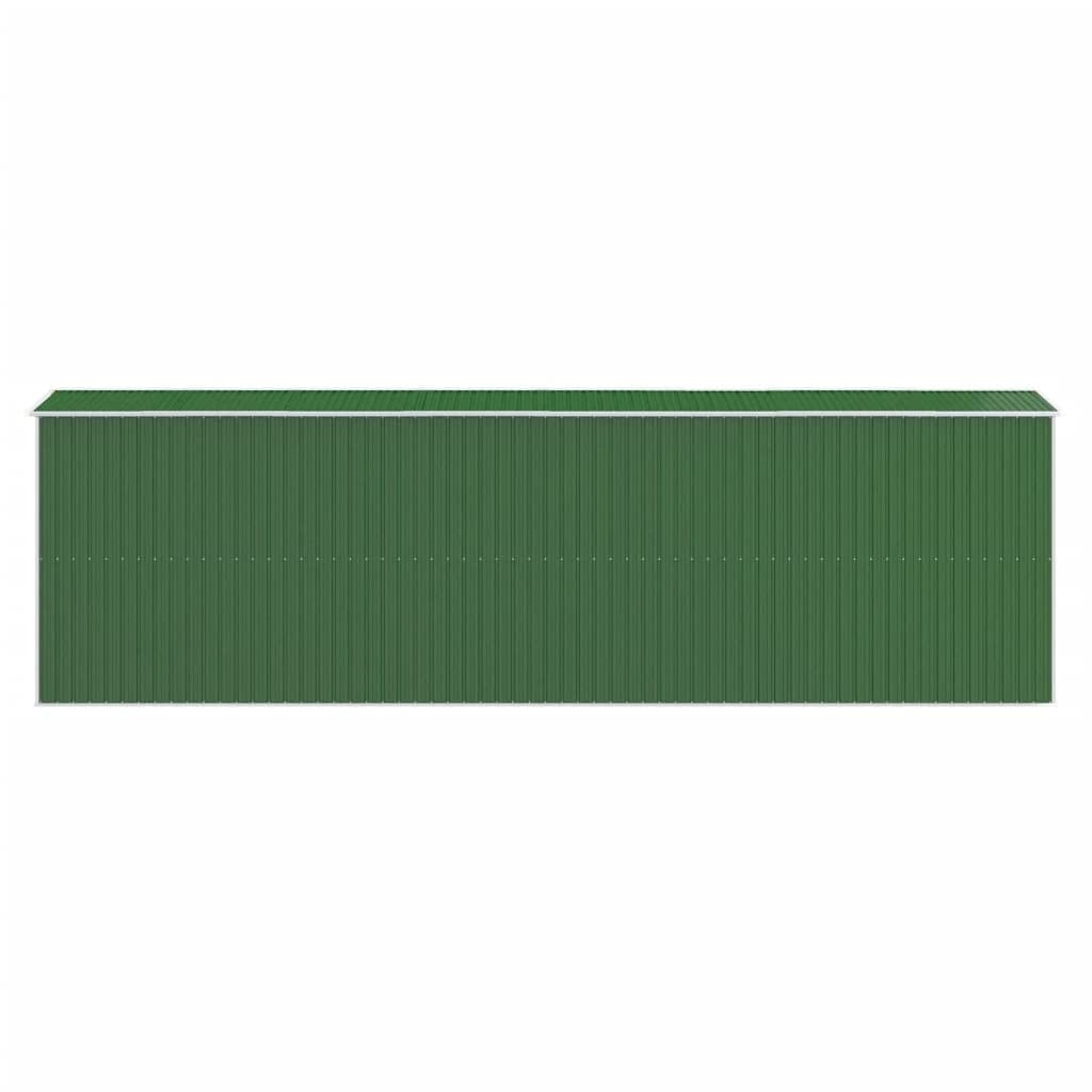 Abri de jardin vert 192 x 689 x 223 cm en acier galvanisé