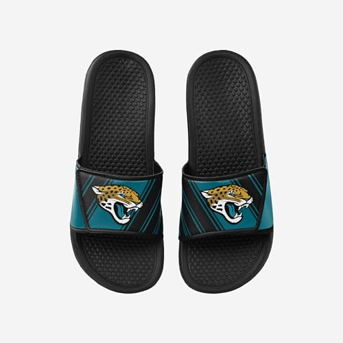 Image of FOCO mens NFL Team Logo Legacy Sport Slide Sandals