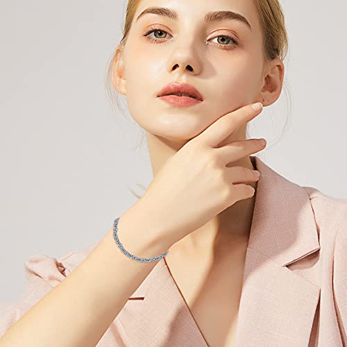 Solid 925 Sterling Silver 2.4MM/3.5MM Byzantine Chain Bracelet for Men Women,with Lobster Claw Clasp,Made in Italy 6.5/7/7.5/8 Inch3