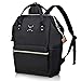 Bebamour Casual College Backpack Ligero Recorrido Ancho Abierto Volver a la Escuela Mochila para Mujeres y Hombres (Black)