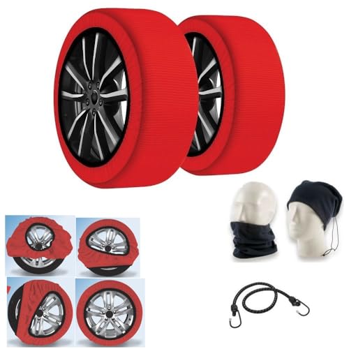 Chaussette Pneus Chaussette À Neige Pour Roue ADAPTÉ AU Pneu 175/55R15 Avec Jante 15 (17141) Paire DE Chaussettes À Neige Pour Routes VERGLACÉES Pour Voitures (2 PIÈCES) HOMOLOGUES Chaussette Neige Pneu - 13