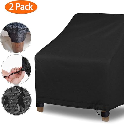 Housse imperméable pour fauteuil pivotant en tissu 420D premium, protection jardin haute résistance - 7