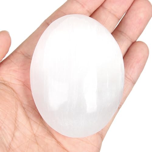 Piastra Di Ricarica In Selenite - 14.5cm Diametro, Per Cristalli E Gioielli, Naturale - Foto 7