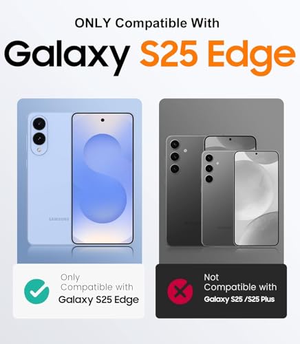 Image of Back Case Cover for Samsung Galaxy S 25 Edge 5G | Mag-Safe Compatible | Transparent Mobile Phone Case Cover for Samsung Galaxy S 25 Edge 5G | Samsung S25Edge 5G TPU Transparent Back Cover