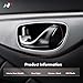 A-Premium Rear Right Passenger Side Interior Door Handle Compatible with Ford Taurus X 2008 2009, Chrome Lever, Replace# 8F9Z7421818A