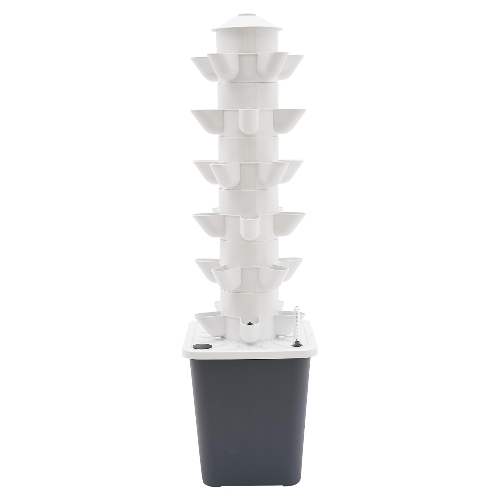 Kit de cultivo vertical hidropónico de 6 pisos con 30 plantas, bomba de agua de 10 litros, depósito de agua sin tierra, sistemas de cultivo de plantas hidropónico, torre hidropónica para