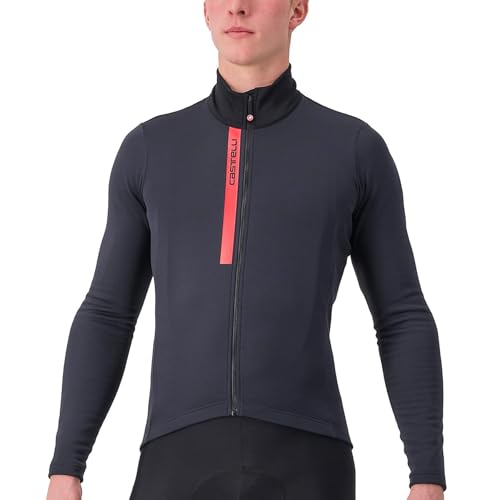 Amazon.com: CASTELLI Men's Entrata Thermal Jersey, Long Sleeve Zip