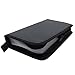 Grosun Black PU Leather CD DVD Storage Cases Portable Wallet Bags Holder for 80 Discs Capacity