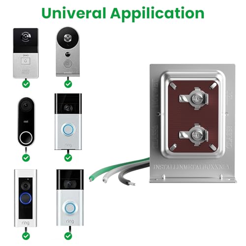 Auspow 16V 30VA Doorbell Transformer, Hardwired Video Doorbell Power Supply Compatible with Ring Video Doorbell Pro & Nest Hello, Low Voltage Door Chime Transformer