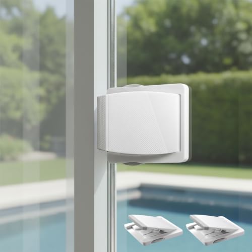 Sliding Door Child Safety Lock: 2-Pack for Glass/Patio Doors Windows & Closets 3-Second No-Tools Installation Durable Childproof Security Lock for Lasting Protection - Baby to Kid Safety Age 0-4