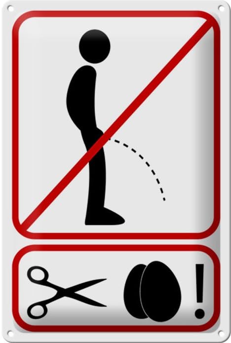 Warnschild 'Beware Of Jackass' Aus Blech – 20,3x30,5cm | Lustige Wanddekoration Für Bar, Garage, Männerhöhle
