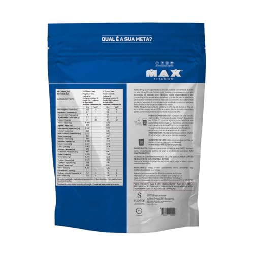100% Whey Refil (900G) - Baunilha - Max Titanium