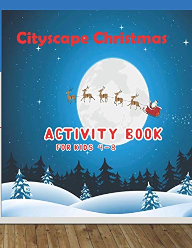 Cityscape Christmas: Coloring & Activity Book for Kids image 3