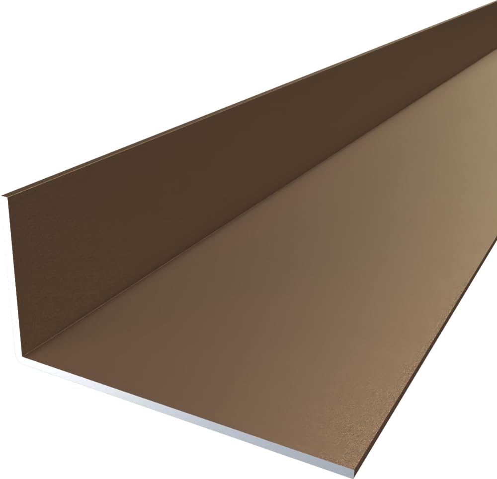 FaiX3.it - Perfil angular en L 80x40x2 mm de aluminio, lacado bronce oscuro 318, longitud 2500 mm