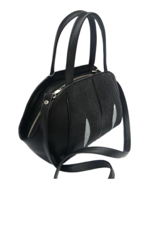 Klassische Designer-authentische Stingray Skin Damen Shell Exotic Echtes Leder Lady Cross Umhängetasche Weibliche Kleine Handtasche