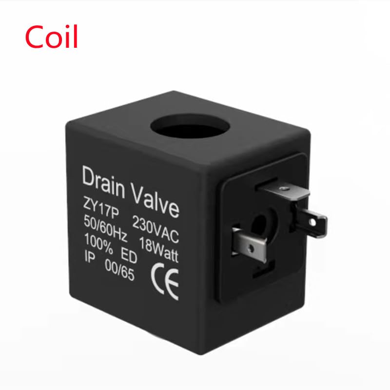 1 Uds 1/2 "DN15 válvula de drenaje automático compresor de aire interruptor de retardo de tiempo controlador de válvula magnética electromagnética AC220V 110V DC24V 12V(OPT Coil)