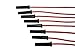 8-Pack 8.0 mm Double-Layer Red Silicone Spark Plug Wires BBC Big Block - Compatible with Chevy Chevrolet GMC Straight Boot Wires 396, 402, 427, 454, 502, 572