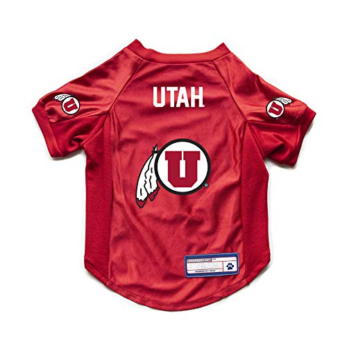 Littlearth NCAA Utah Utes Stretch Pet Jersey, Team Color, X-Large