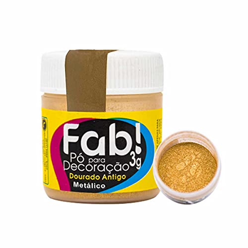 Pó p/ Decoração Dourado Antigo 3g - FAB