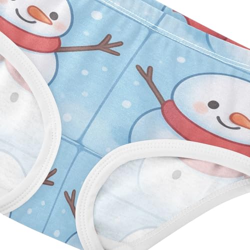 Snowman Soft and Breathable Girls' Panties Breathable Underwear for Girls in Sizes 2T,3T, 4T, 5T, 6Y and 8Y4