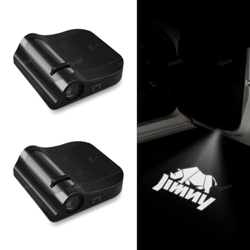 ジムニー 車用ドアランプ カーテシライト投影ランプ ウェルカムライト ledアンビエントライト ジムニー JB64 JB74 すべての車種に適用可能 配線不要 HD赤外線センサー 車用カーテシーランプ LED(2個セット)