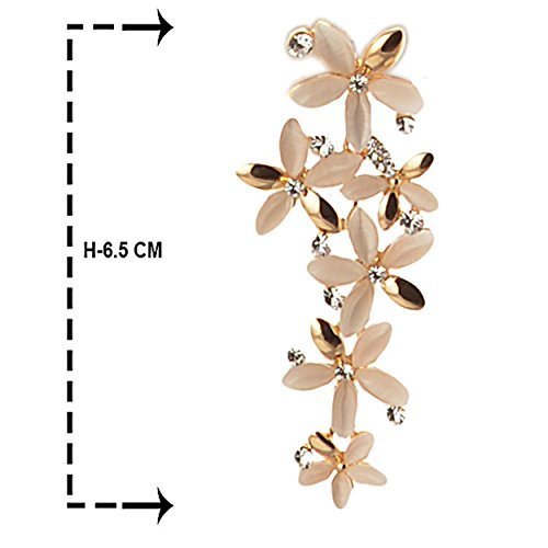 Opal Folklore Gemstone Floral Dangle Earrings Set