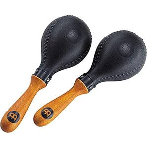 Meinl Percussion Concert Maracas Shaker (PM2BK) 2 muziekinstrumenten met ergonomische greep, kunststof, hout