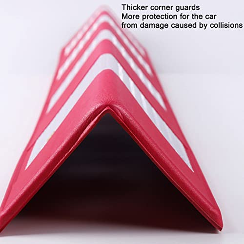 Protezioni angolari da parete, colonna spessa 0,6 cm per magazzino, officine, pavimento terra, garage, paraspigoli, rosso, 2 pezzi, rosso