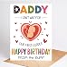 Moonlit93 Daddy - I Can't Wait For Our First Cuddle Happy Birthday From The Bump! Card - Daddy Birthday Card - Funny Dad Card - New Dad Card - Dad First Birthday Card From Son