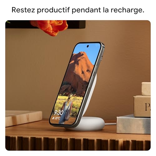 Chargeur sans fil GOOGLE Stand Qi2 Câble USB C 1m - vue 4