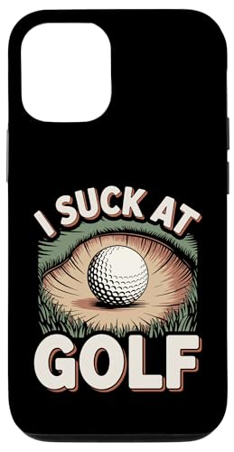 I Suck At Golf Joke ʔSt s Ȓj St X}zP[X iPhone 12/12 Pro p