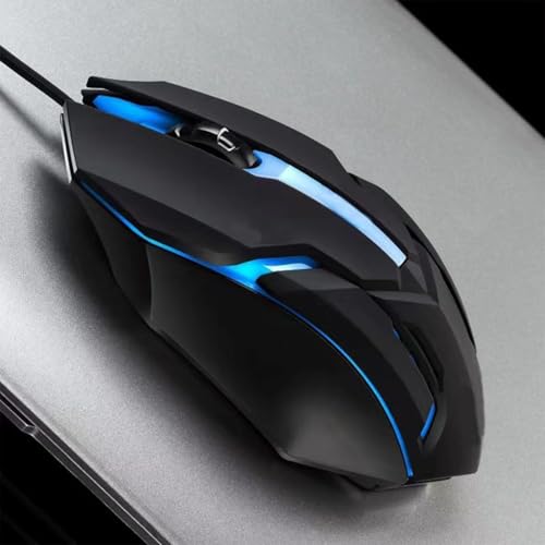 Image of Wired Gaming Mouse RGB | 7-Color LED Breathing Light | High Precision USB Optical Mouse for PC, Laptop, Gaming & Office | Ergonomic Design | Fast Click Response | Plug & Play RGB Mouse