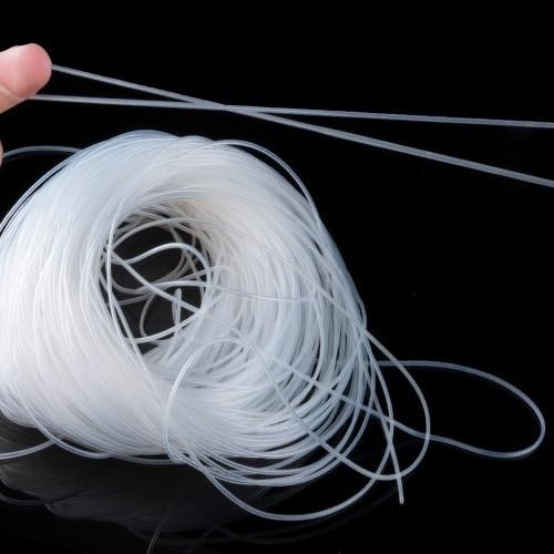 easytooly 10M Small Capillary Tube Silicone Hose Flexible Food Grade Clear Pipe ID 0.3 0.5 0.8 1.2 1.5 1.8 2.5 3 3.5 4 5 6mm(ID 0.3mm x 0.8mm OD)