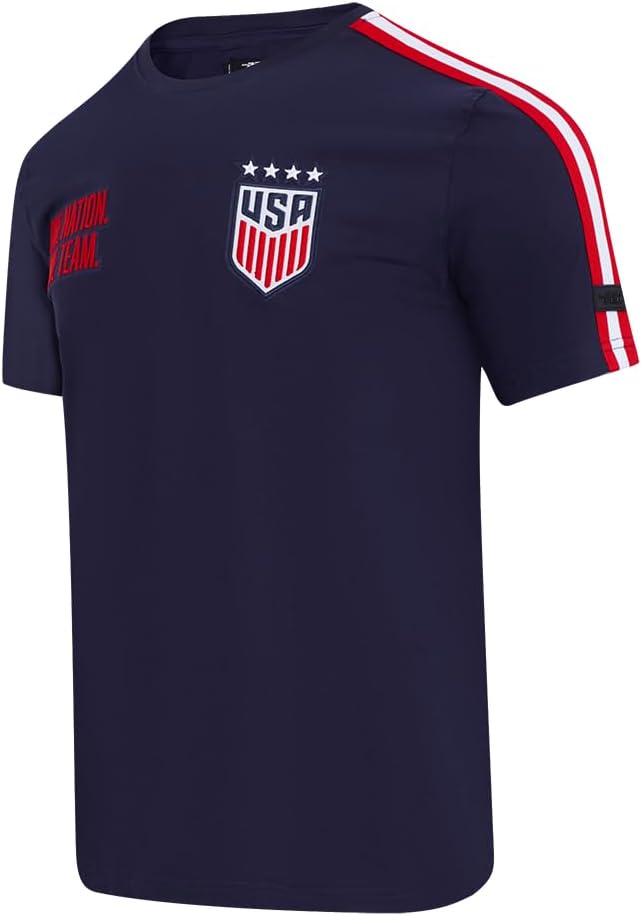 Pro Standard Men's Ussf USWNT Soccer Classic Chenille Standard Cotton Short Sleeve Shirt - Image 3