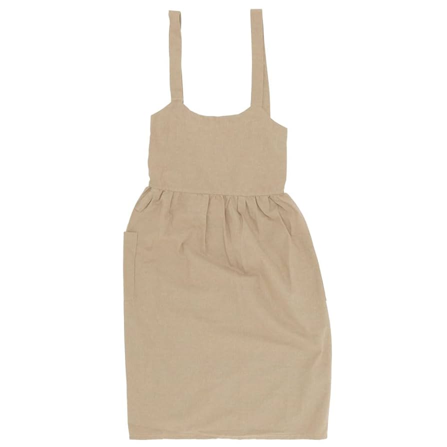 Amazon｜センバドー(Senbado) フレアギャザークロスエプロン_BE