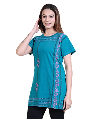 Image of New Crush Women Cotton Printed Regular Fit T-Shirts /Top /Long Night Wear T-Shirt for Women's & Girls (Pack of 2)