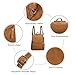 JOSEKO Backpack Purse for Women, PU Leather Anti-Theft Shoulder Bags Fashion Casual Travel Bags (9.4