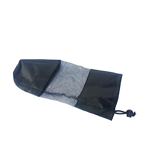 VALICLUD 3pcs Roller Backpack Organizer Pouch Yoga Gym Bag Backpack Sling Foam Roller Duffel Yoga Mat Holder Athletic Backpack Black Drawstring Storage Bag Multifunction Mesh Bags Portable