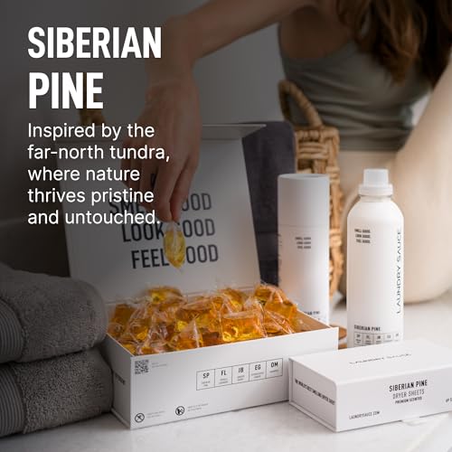 Image of Laundry Sauce - Pods & Scent Booster Bundle (Siberian Pine), Essential Oils