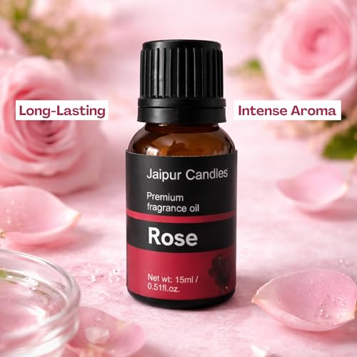 Image of Fragrance Oil | 15 ml | Aroma Oil for Home Fragrance | Best for Aromatherapy | Use in Diffusers, Candles, Air Fresheners (15ML, Rose)