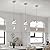 Vloitgol Spiral Led Pendant Light Fixtures, 5500K Cold White Modern Led Pendant Light Kitchen Island, Adjustable Height Kitchen Island Lights Fixtures for Dining Room Kitchen Bedroom Sink