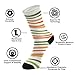 Orange Green Stripe Pattern Fashion soft crew socks running unisex-adult wicking mens black crew socks (2-Pair)