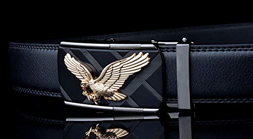 Numney Luxury Men's Belts Eagle Leather Used for Mens Dress Casual Adjustable Belt2