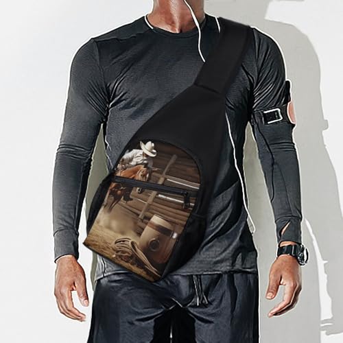 Mochila tipo bandolera blanca para senderismo y uso casual miniatura 7