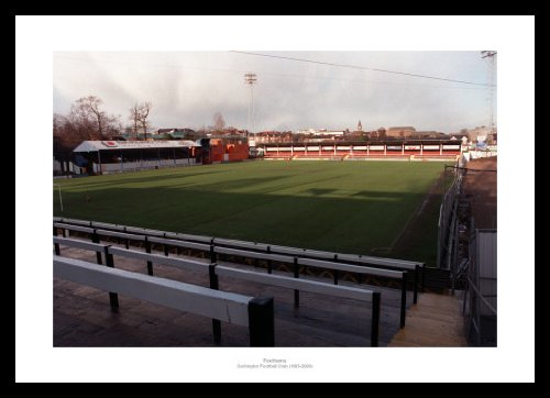Darlington FC Framed Feethams Stadium Historic Photo Memorabilia