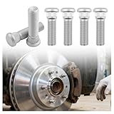 6PCS Trailer Wheel Studs 1/2 20 UNF,Wheel Bolts Load 2000-7000 Lb Compatible with Lippert/Dexter Axle,12.9 Grade Wheels Lug Stud Head 0.73'/Spline Diameter 0.56'/Length 2.11'