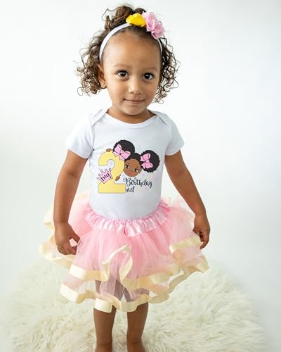 Luke & Lulu 2nd Birthday Outfit - Bday Outfit for Girls - Afro Puffs2